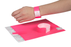 Rexel ID Wristbands, Fluoro Pink, 100's Pack