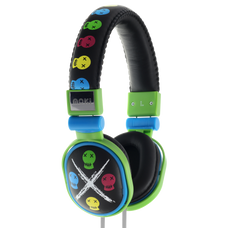 Moki Popper On-Ear Headphones - Skull Black
