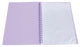 Marbig A4 20 Pocket Insertable Cover Refillable Display Book, Pastel Purple Cover