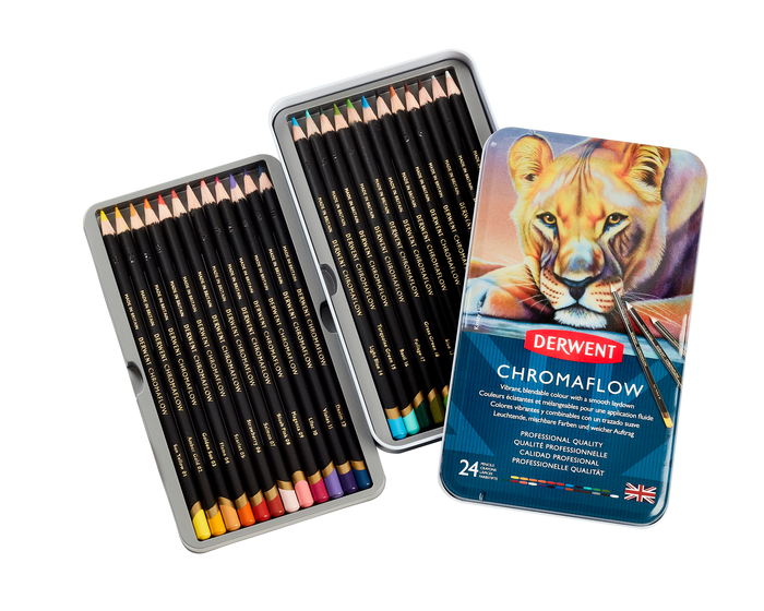 Derwent Chromaflow Pencils, 24's pack