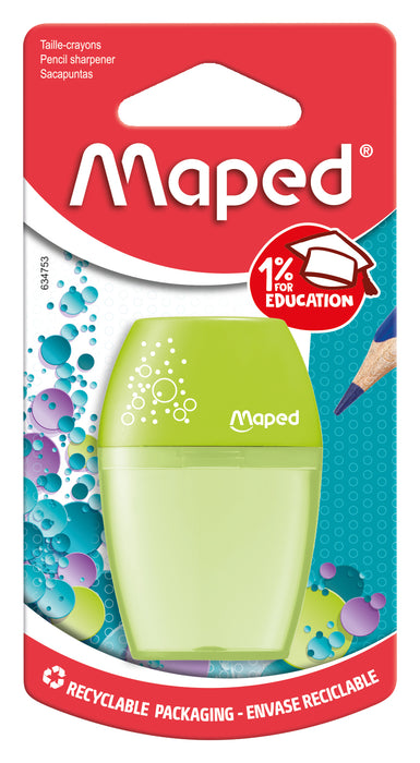 Maped 1 Hole Pencil Sharpener Tub (Assorted Colours)