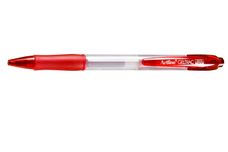 Artline 5570 Geltrac Retractable Gel Pen 0.7mm Medium Red x 12's pack