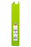 Marbig A4 Insert Cover Ring Binder, 38mm 2 D Rings, Lime