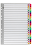 Marbig A4 Fluoro Cardboard Indices/Divider, A-Z