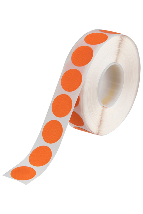 Quikstik Orange Circular Labels 14mm