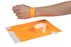 Rexel ID Wristbands, Fluoro Orange, 100's Pack