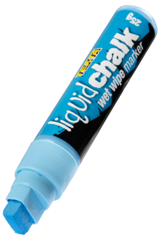 Texta Liquid Chalk Marker Wet Wipe Blue