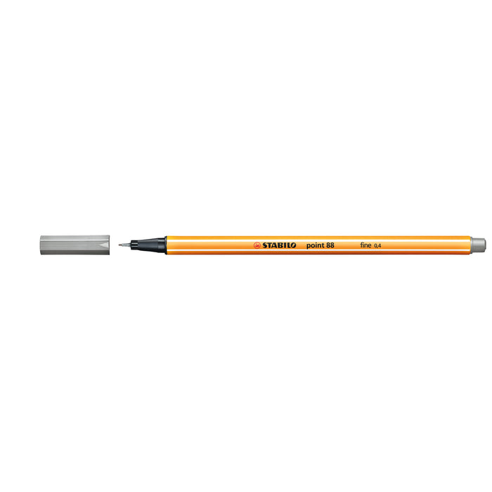 Stabilo Point 88 Fineliner Light Grey, Pack of 10