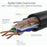 7.5 m CAT6 Cable - Black CAT6 Patch Cord - Snagless RJ45 Connectors - 24 AWG Copper Wire - Ethernet - ETL (N6PATC750CMBK) IM4833287
