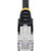 7.5m CAT6a Ethernet Cable - Black - Low Smoke Zero Halogen (LSZH) - 10GbE 500MHz 100W PoE++ Snagless RJ-45 w/Strain Reliefs S/FTP Network Patch Cord IM5659472