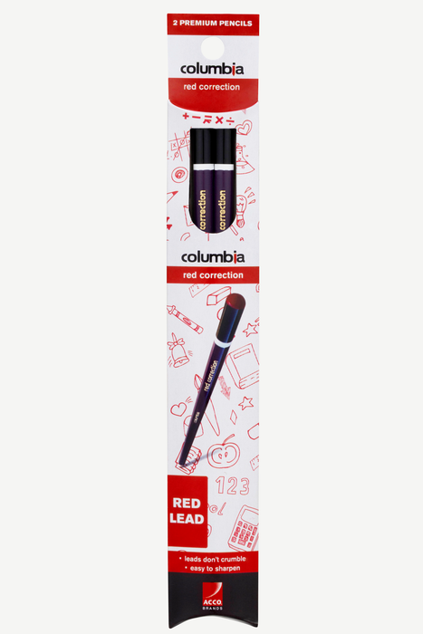 Columbia Correction Red Pencil Round Pack of 2