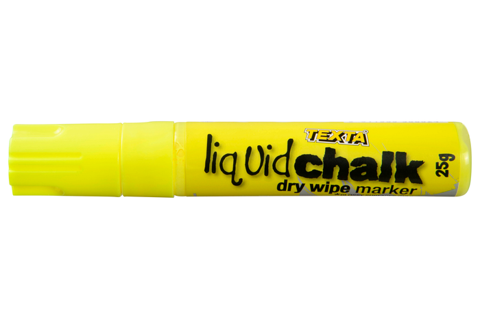 Texta Liquid Chalk Marker Dry Wipe Yellow