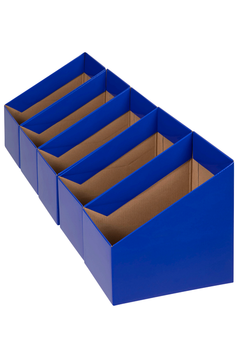 Marbig Wide Book Box Blue 5's pack