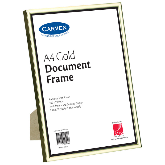 A4 Document Frame Gold