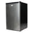 Nero 125L Fridge and Freezer, Stainless Steel/Black
