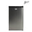 Nero 125L Fridge and Freezer, Stainless Steel/Black