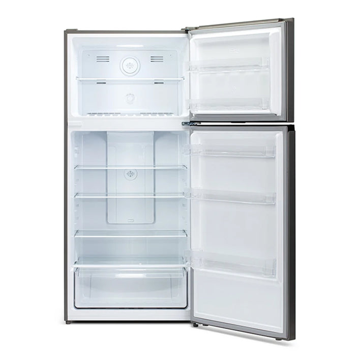 Nero 480L Fridge and Freezer, Brushed Stainless Steel