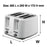 Nero 4 Slice White Toaster