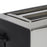 Nero Stainless Steel Rectangular 4 Slice Toaster