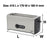 Nero Stainless Steel Rectangular 4 Slice Toaster