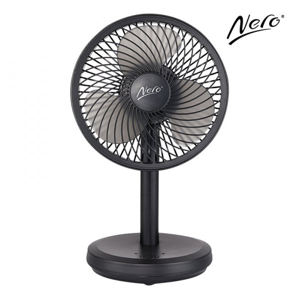 Nero Black USB Desk Fan, 13cm