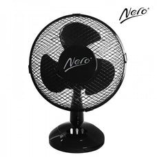 Nero Black Desk Fan, 23cm