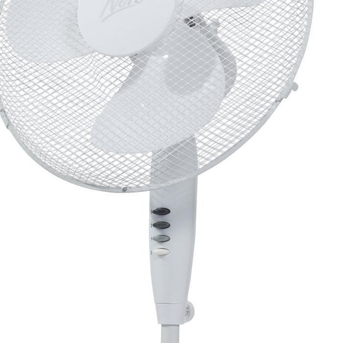 Nero White Pedestal Fan, 40cm