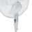 Nero White Pedestal Fan, 40cm