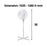 Nero White Pedestal Fan, 40cm
