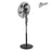 Nero 40cm Black Quiet Pedestal Fan