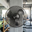 Nero 45cm Industrial Wall Fan Black
