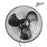 Nero 45cm Industrial Wall Fan Black