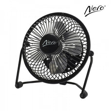 Nero Black USB Mini Fan, 10cm