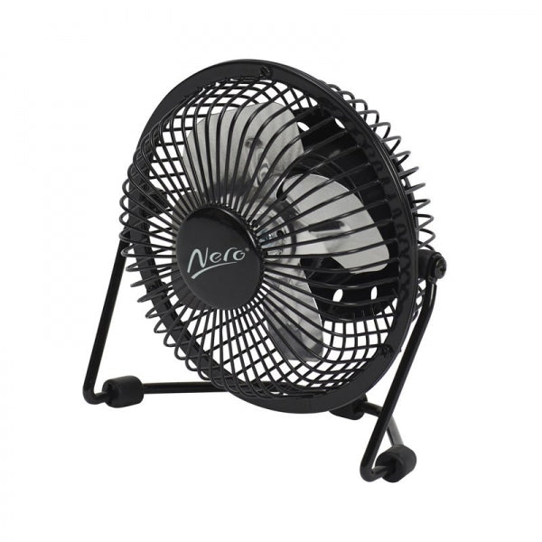 Nero Black USB Mini Fan, 10cm