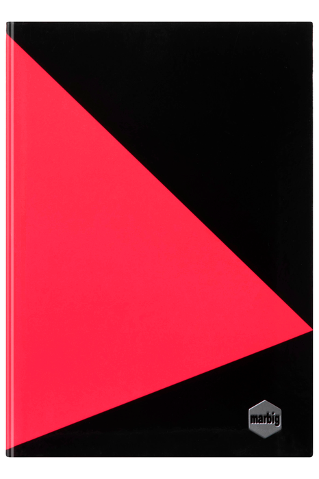 Marbig A5 Hard Cover Notebook with Index, 200 Pages x 5's pack