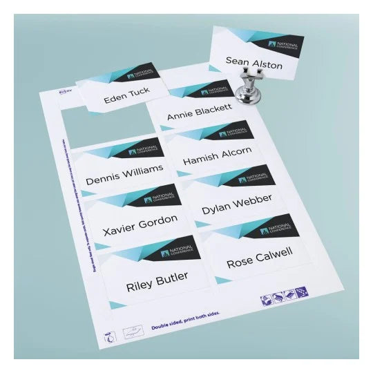 Avery Placecards, 85mm x 54mm, 8 per Sheet, 5 Sheets Per Pack, Inkjet & Laser Printable