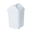 Compass 20L Rectangular Plastic Swing Top Bin White