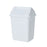 Compass 38L Rectangular Plastic Swing Top Bin White