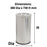 Compass 62L Stainless Steel Round Swing Top Bin