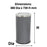Compass 62L Hammertone Swing Top Bin