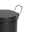 Compass 5L Round Black Powder Coated Pedal Bin