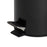 Compass 5L Round Black Powder Coated Pedal Bin