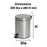 Compass 5L Round Stainless Steel Pedal Bin