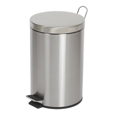 Compass 12L Round Stainless Steel Pedal Bin