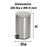 Compass 12L Round Stainless Steel Pedal Bin