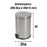 Compass 20L Round Stainless Steel Pedal Bin