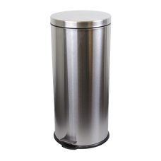 Compass 30L Round Stainless Steel Pedal Bin