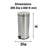 Compass 30L Round Stainless Steel Pedal Bin