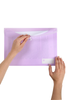 Marbig A4 Polypropylene Doculope Wallet, Pastel Purple