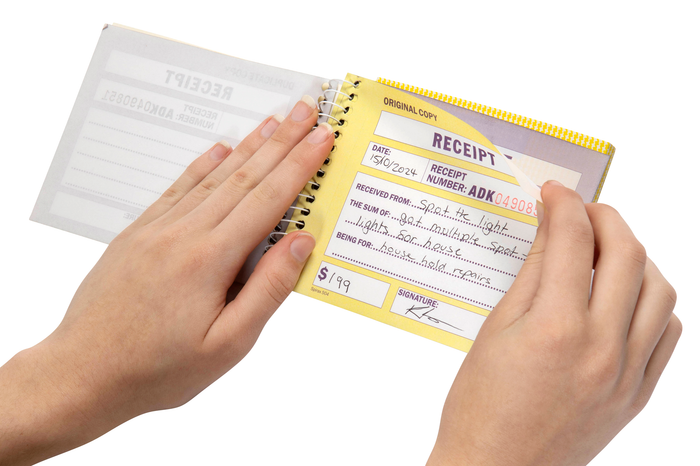 Spirax Cash Receipt Book, 102mm x 127mm, 50 Duplicate Sets (504)